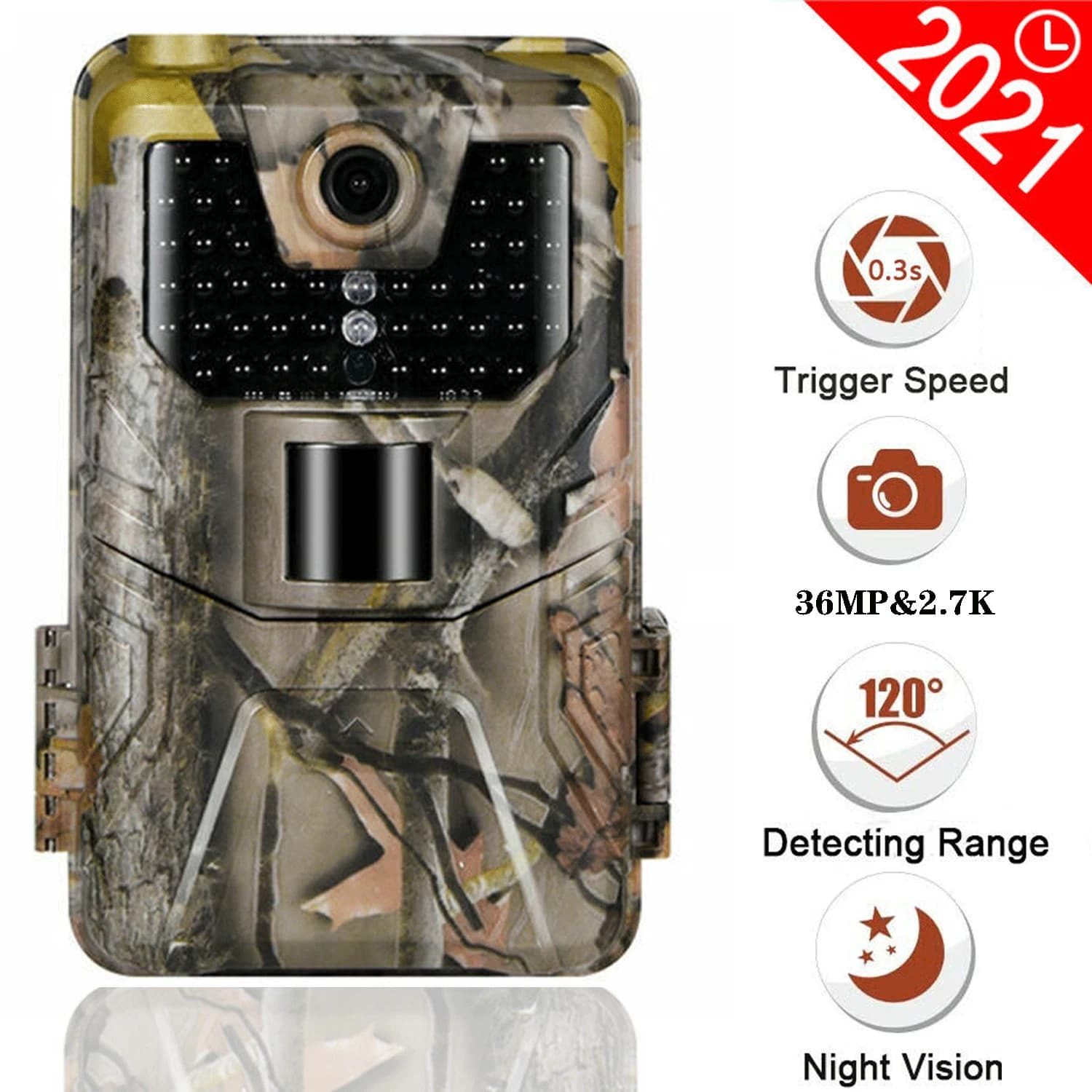 Caméra de surveillance de la faune Suntekcam HC900A 36MP 2.7K IP65 étanche pour la chasse et le scou