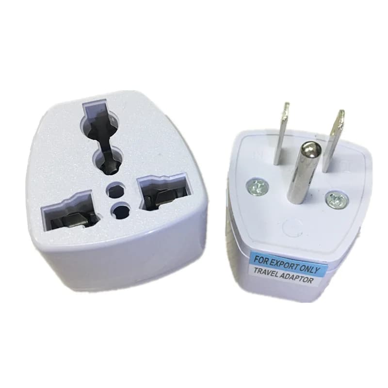 Adaptateur de prise de courant de voyage AC, convertisseur universel EU UK AU vers US USA, 3 broches