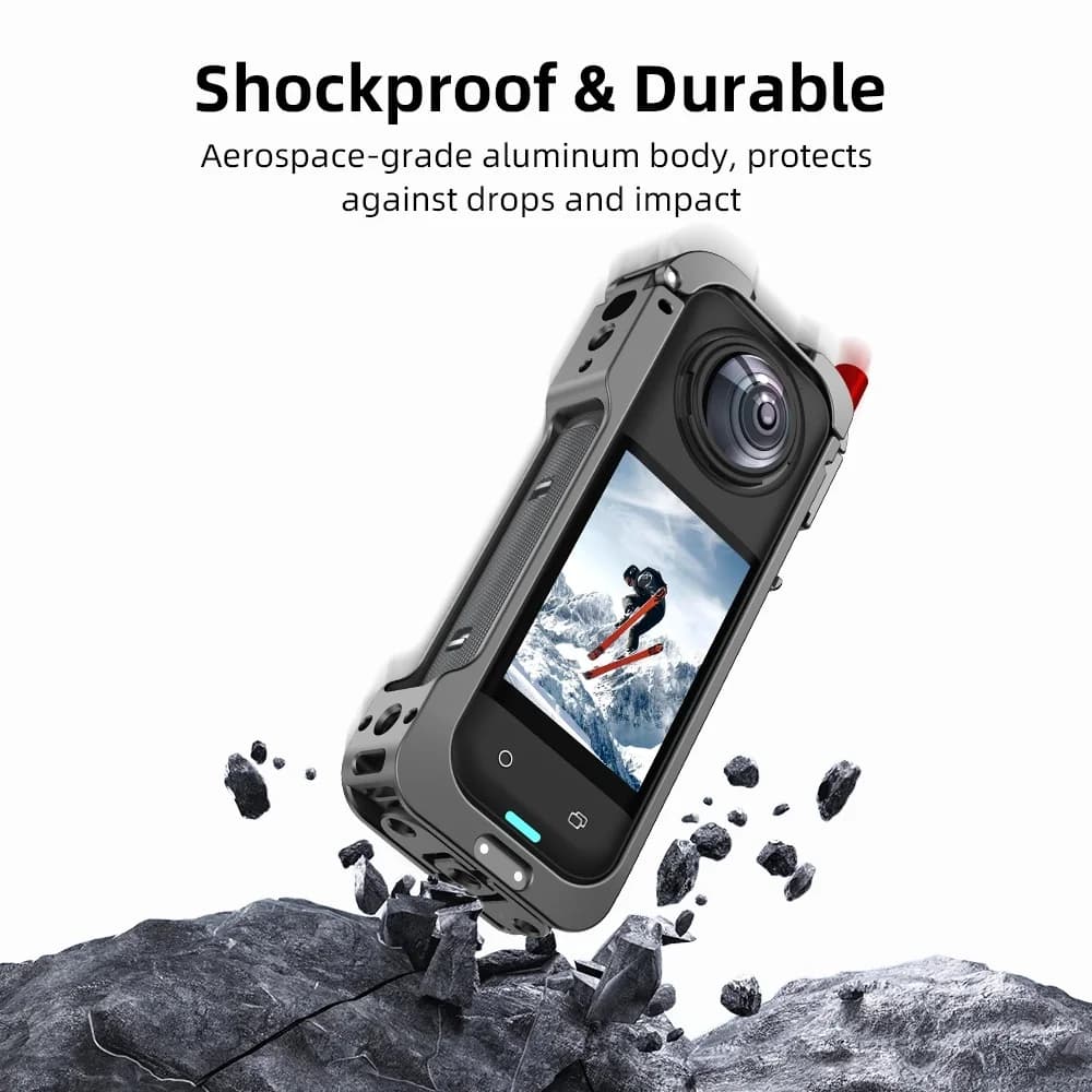 Étui de Protection pour caméra Insta 360 X5, Protection d'extension multifonctionnelle, cadre métall