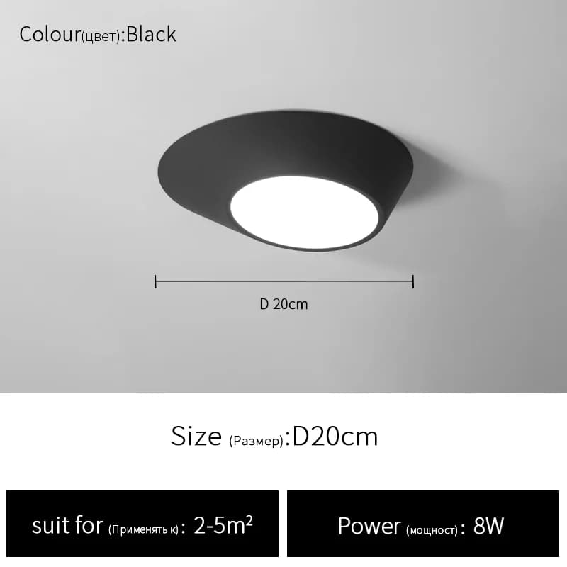 Plafonnier au Design Nordique Moderne et Minimaliste, Idéal pour un Couloir, une Entrée, un Vestiair