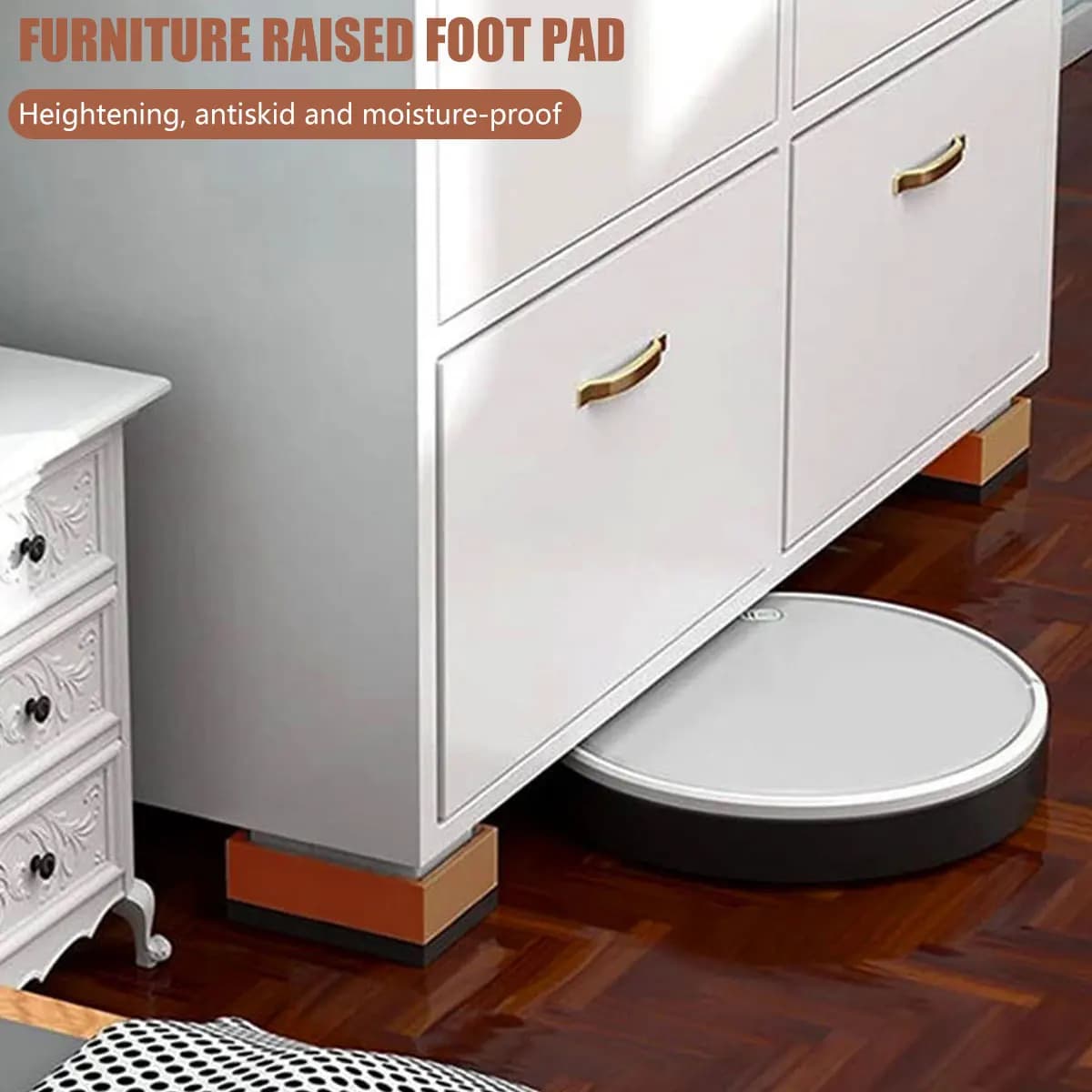 4 pièces/ensemble ascenseurs de bureau réglables extensions de jambes rehausseurs de meubles de lit