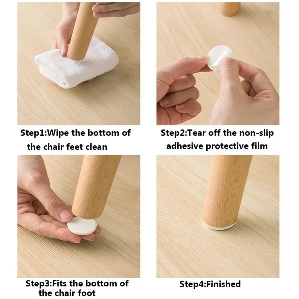 Coussinets de pieds de meubles auto-adhésifs, 8 pièces, antidérapants, en Silicone, couvre-pieds de