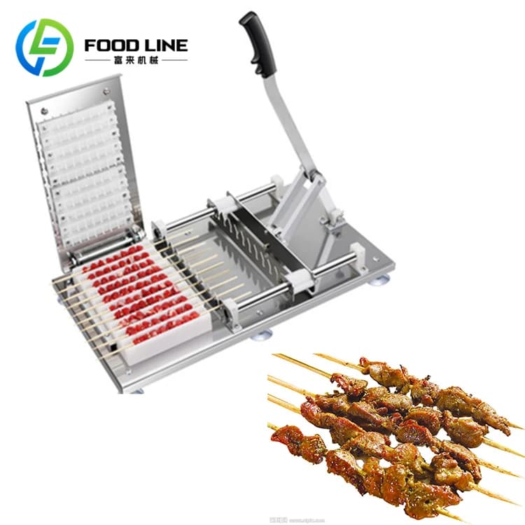 Machine à fabriquer des brochettes de kebab manuelle, nouvelle conception personnalisée, pour la pré