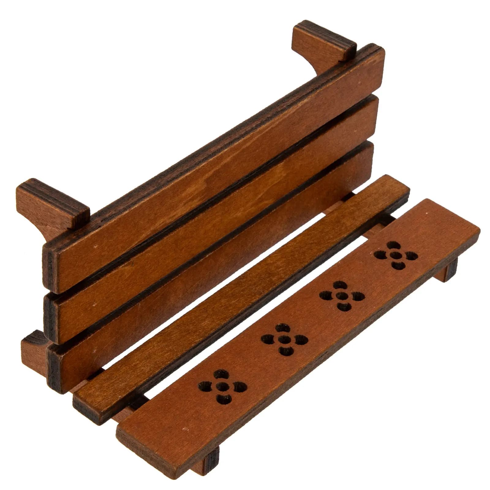 Banc de jardin miniature en bois, décoration pour micro-paysages, accessoires pour petites maisons,