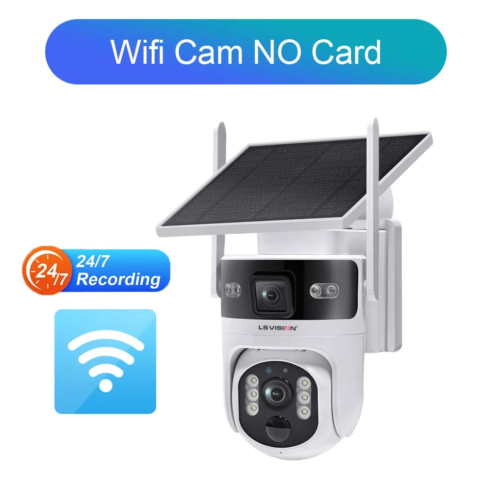 Caméra solaire UBOX PRO 4G AOV, enregistrement de surveillance 24h/24 et 7j/7, caméra de sécurité Wi