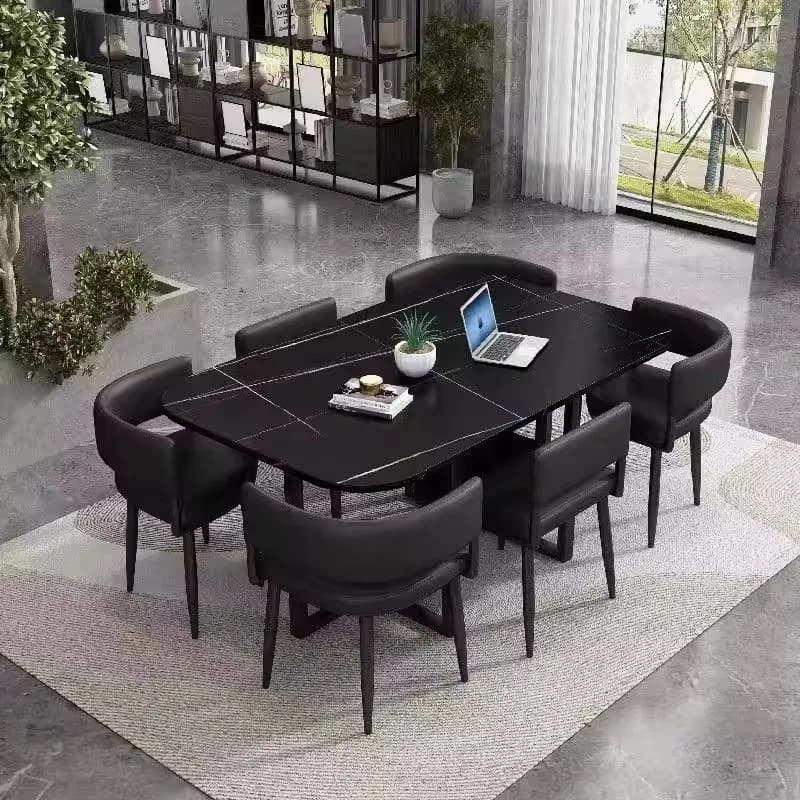 Ensemble salle à manger moderne extensible très demandé - 1 table et 6 chaises pour maison, restaura