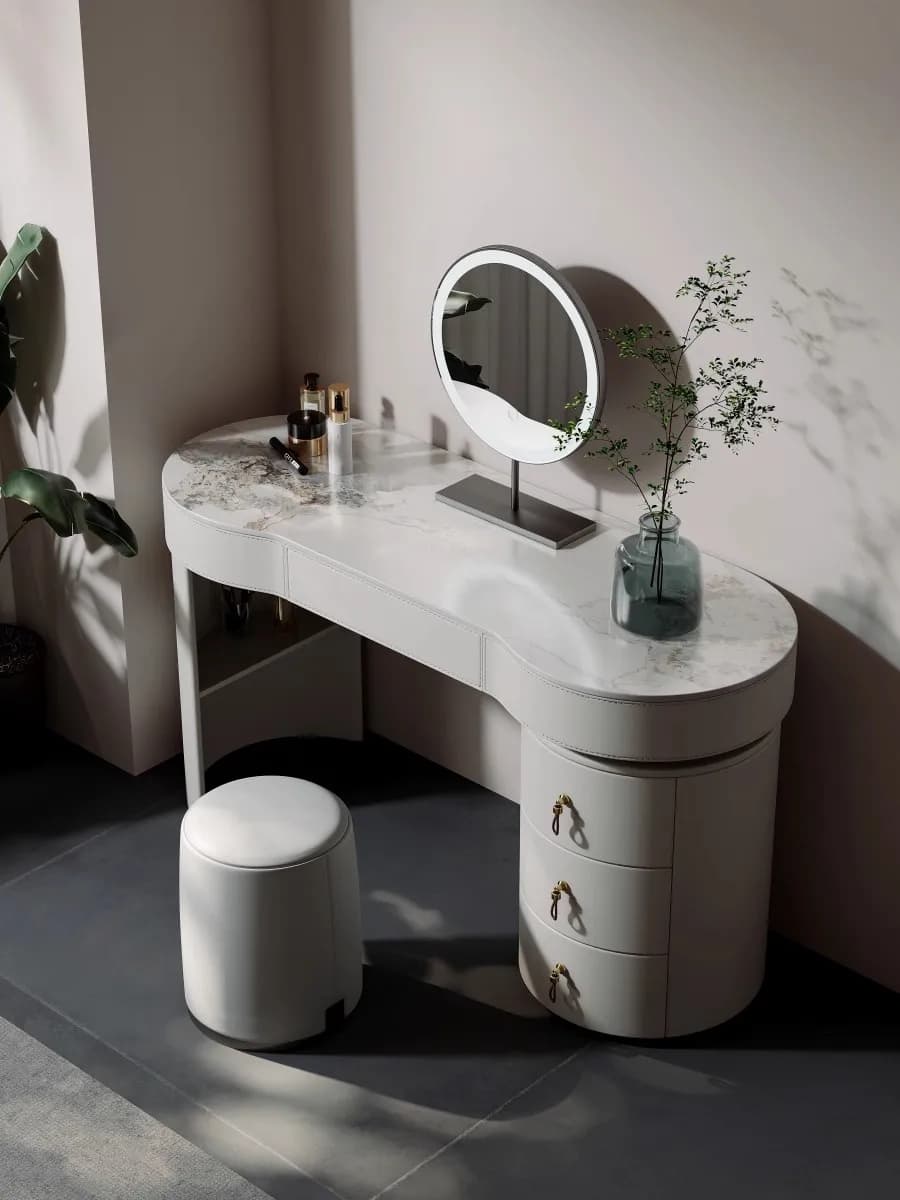 Coiffeuse rustique nordique, tiroir Vintage, coiffeuse de luxe en bois, chambre classique, accessoir