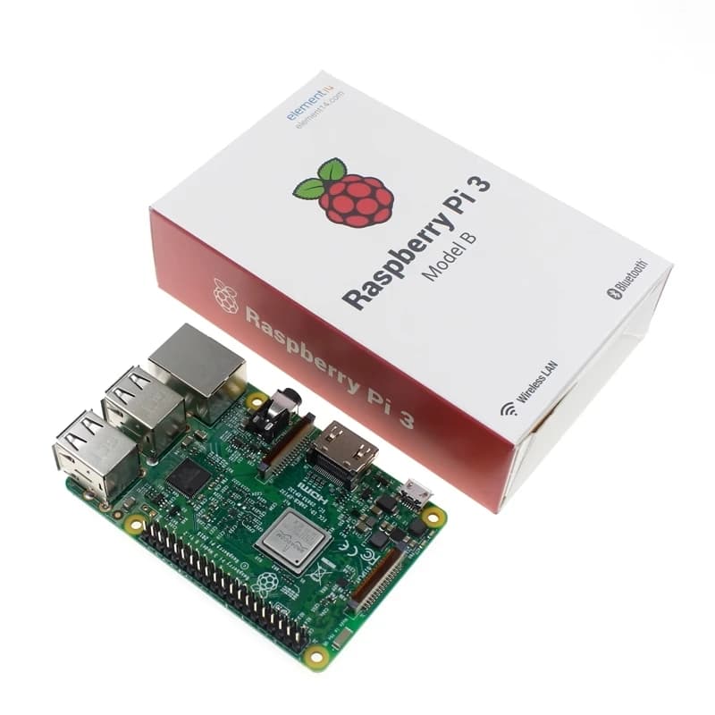 Raspberry Pi 3 modèle B + Raspberry Pi Raspberry Pi3 B Plus Pi 3B avec WiFi, Bluetooth et support Po