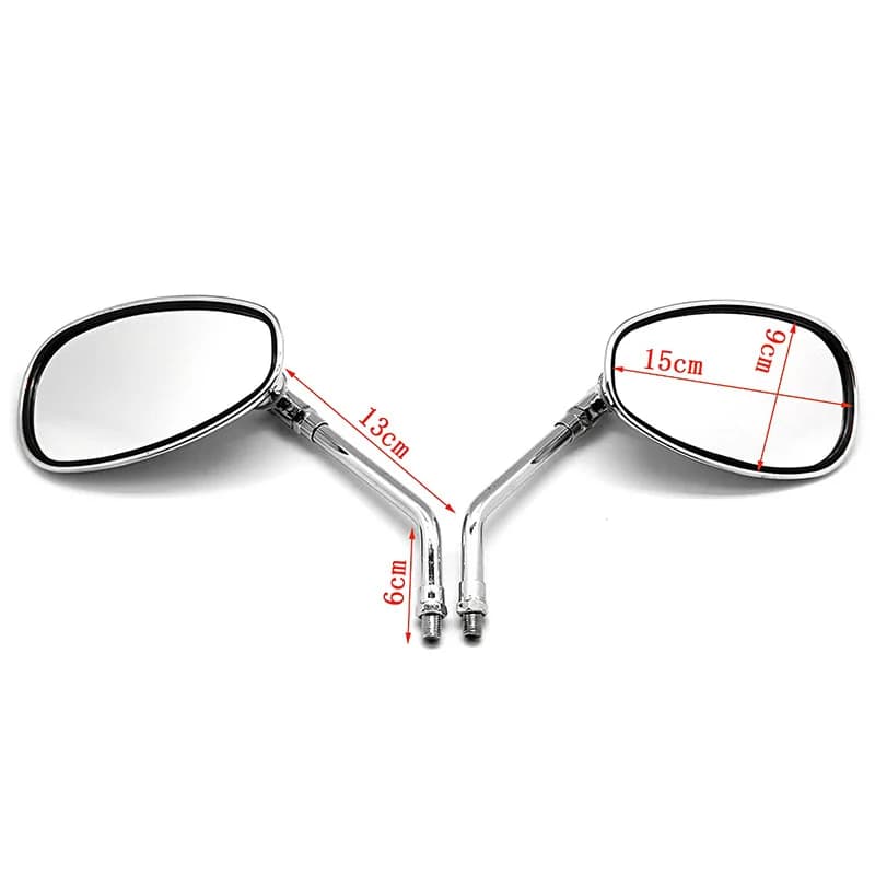 2 pièces/paire rétroviseur moto électrombile Scooter e-bike rétroviseurs 10mm pour Honda Shadow Ace