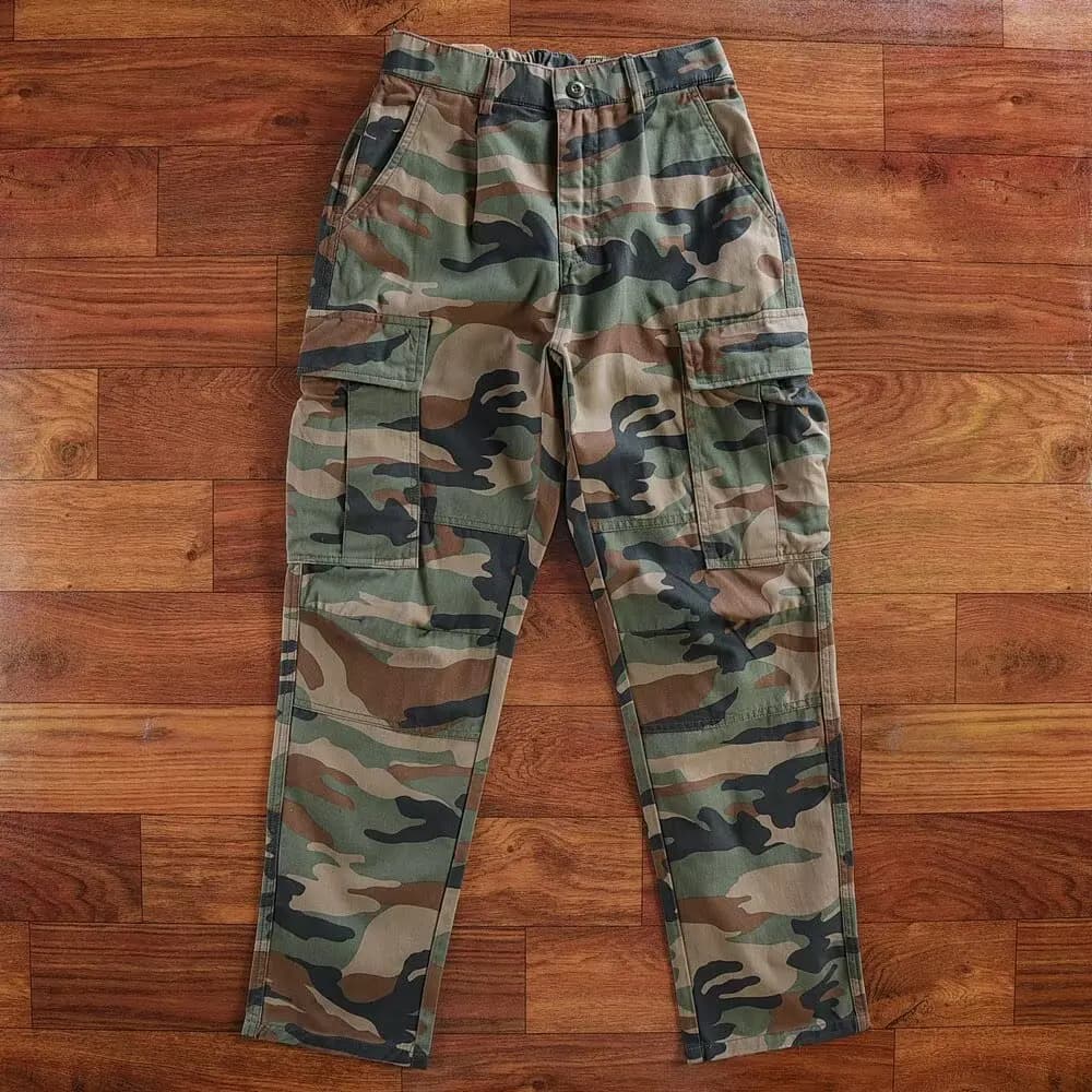 Pantalon de travail camouflage pour homme, coupe droite décontractée, nouvelle collection printemps-