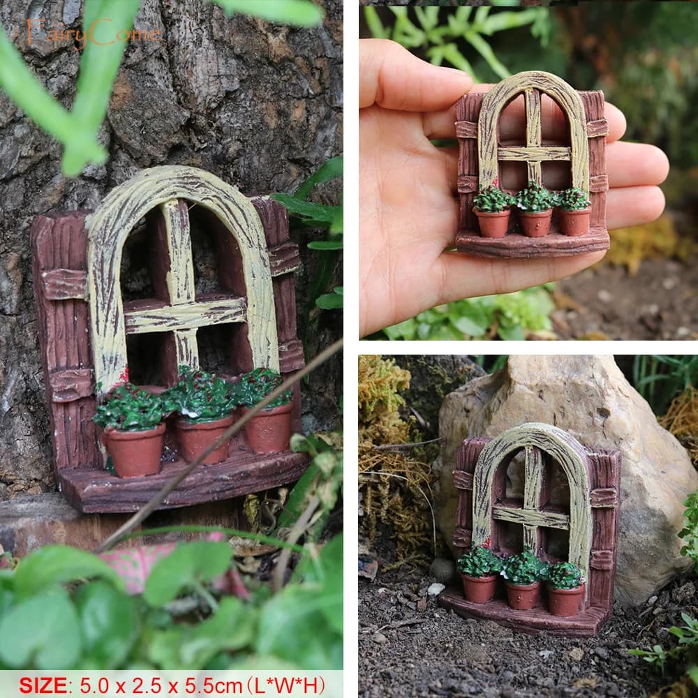 Bain d'oiseaux miniature pour jardin féerique, mangeoire à oiseaux en résine, fontaine, pot de bonsa