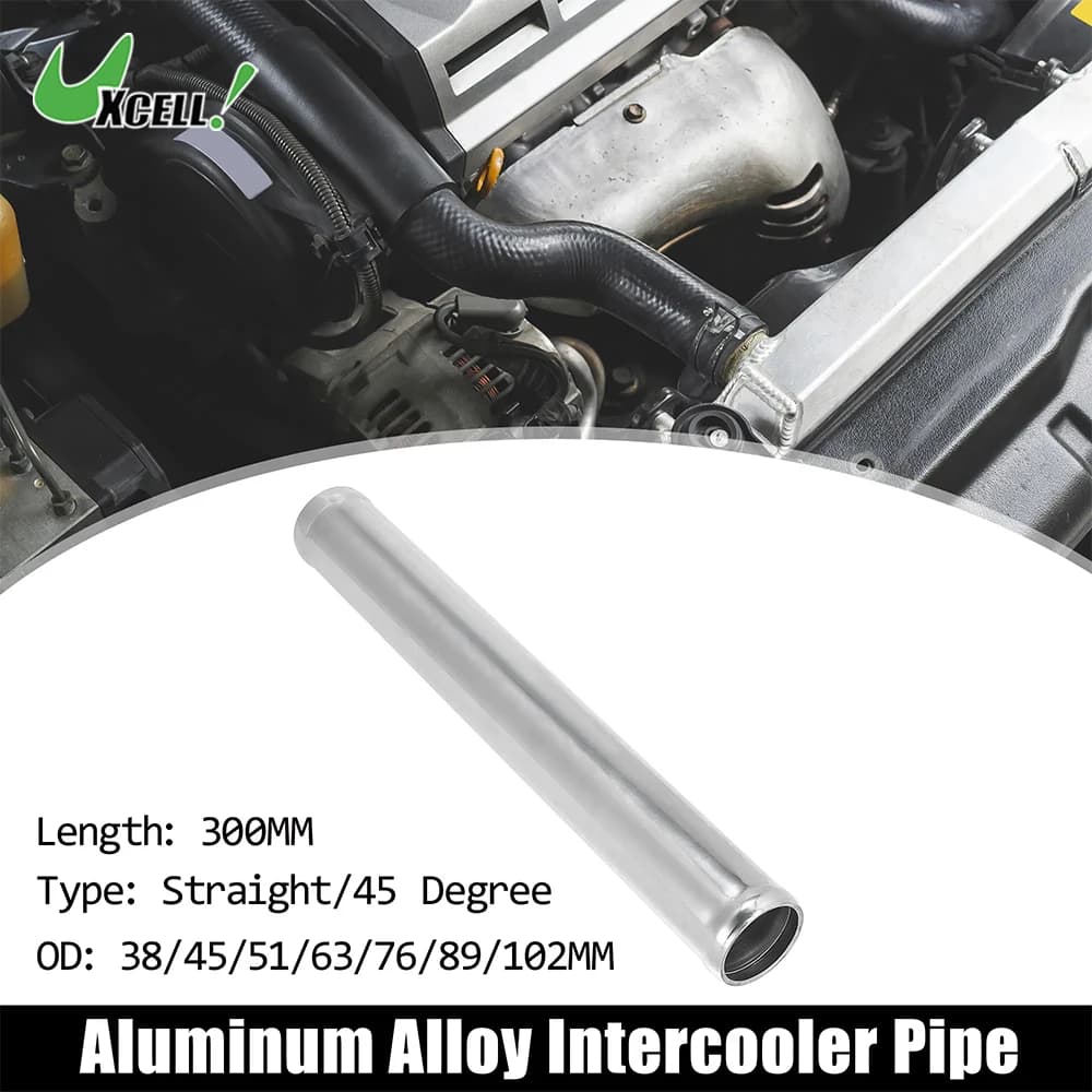 Uxcell – Tube d'admission d'air en alliage d'aluminium, diamètre extérieur 38/45/51/63/76/89/102mm,