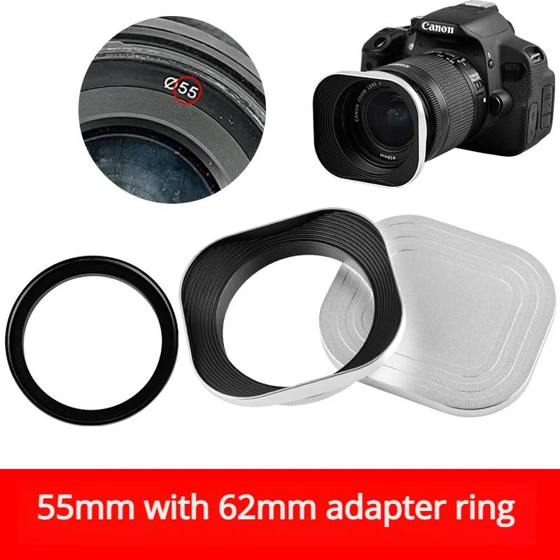 Protection d'objectif carrée pour appareil photo, compatible avec Fuji X100VI X100V X100F X-T3 X-E4