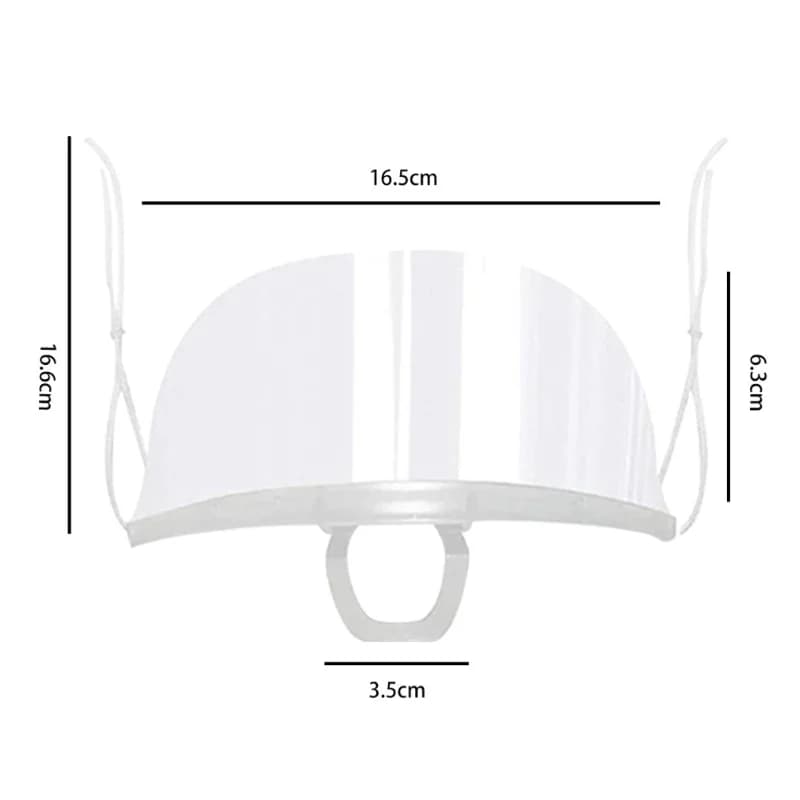 Masque transparent de protection sanitaire contre la poussière, protection qualifiée ale ouverte en