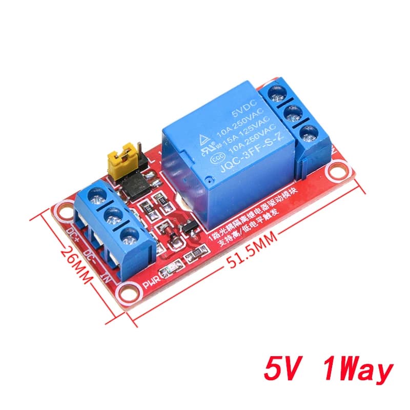 Bouclier de carte de Module de relais 1 2 4 6 8 canaux 5V 12V 24V avec Support optocoupleur déclench