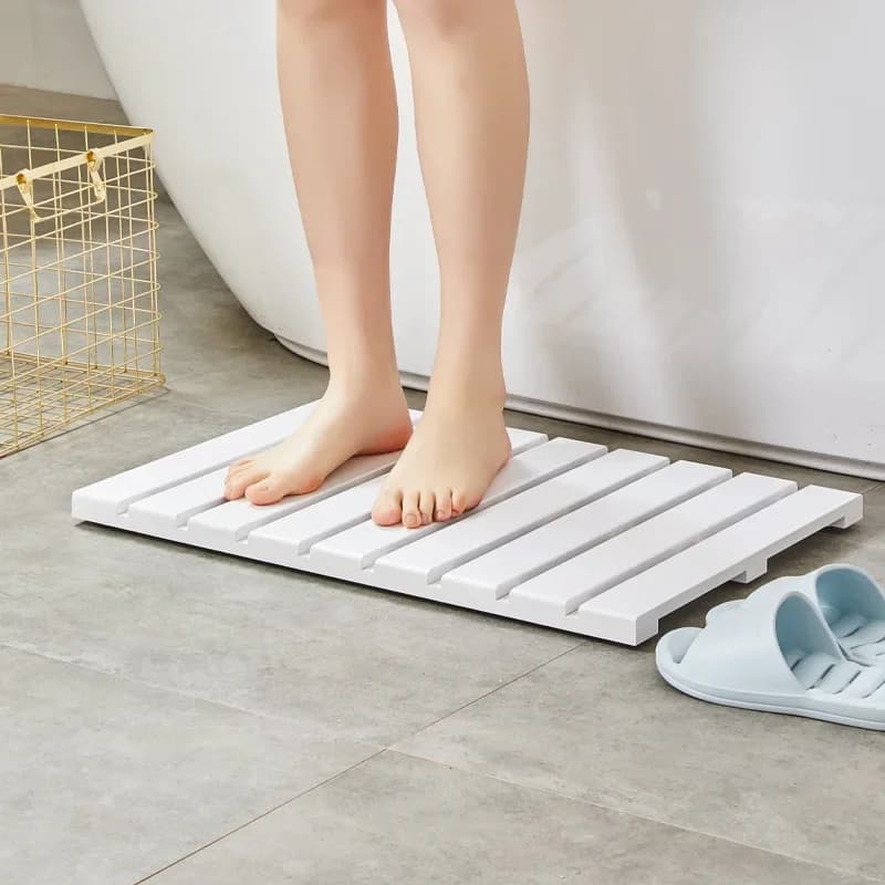 Pédales de pied polyvalentes en bambou, support de marchepied étanche, tabouret de cuisine, coussin