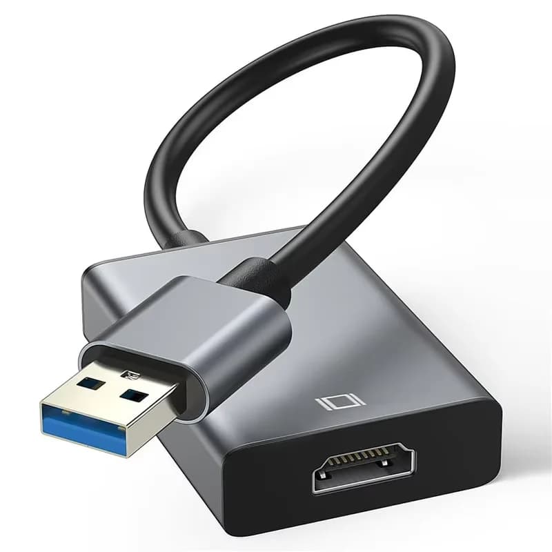 Adaptateur USB vers HDMI, convertisseur compatible HD 1080P USB 3.0 vers HDMI, adaptateur USB extern