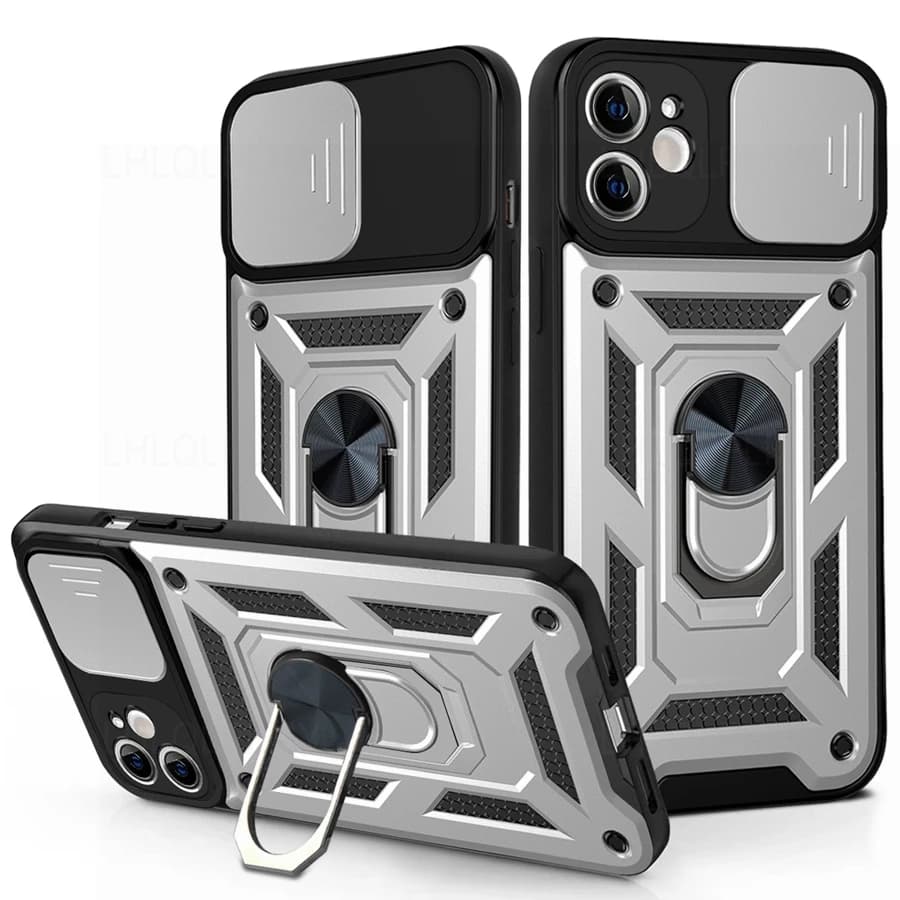 Coque de protection pour appareil photo pour iPhone, coque en silicone ShockVerde, coque blindée pou