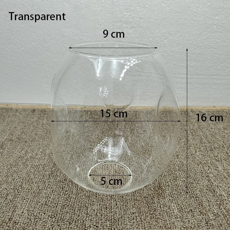 Abat-jour en verre moléculaire Magic Bean, abat-jour en verre ac, gris fumée, accessoires de bricola