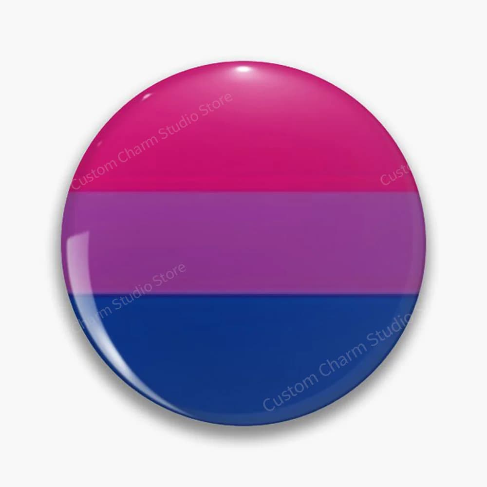 Broches drapeau arc-en-ciel LGBT, symboles gay, lesbien, bisexuel, trans, pansexuel, en fer blanc, b