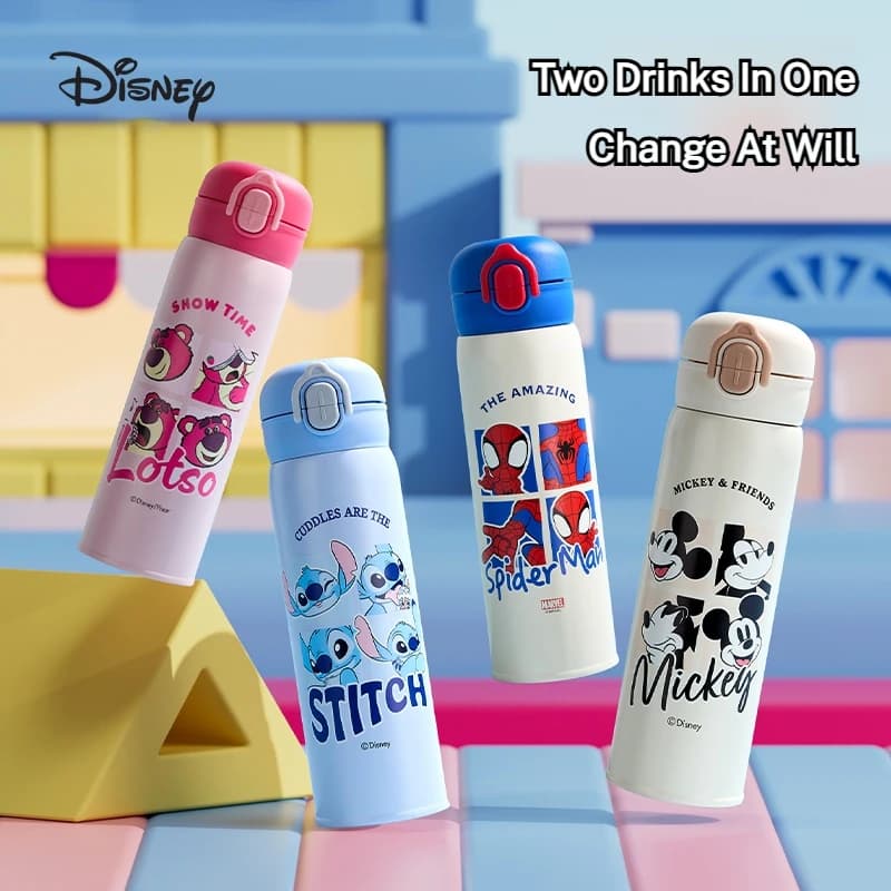 Gobelet isotherme en acier inoxydable 316 pour enfants Disney, pour les élèves du primaire, gobelet