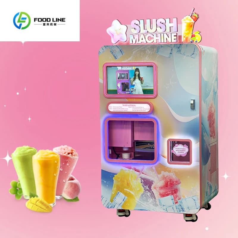 FOODLINE Distributeur automatique de smoothies de haute qualité personnalisé, machine à slush commer