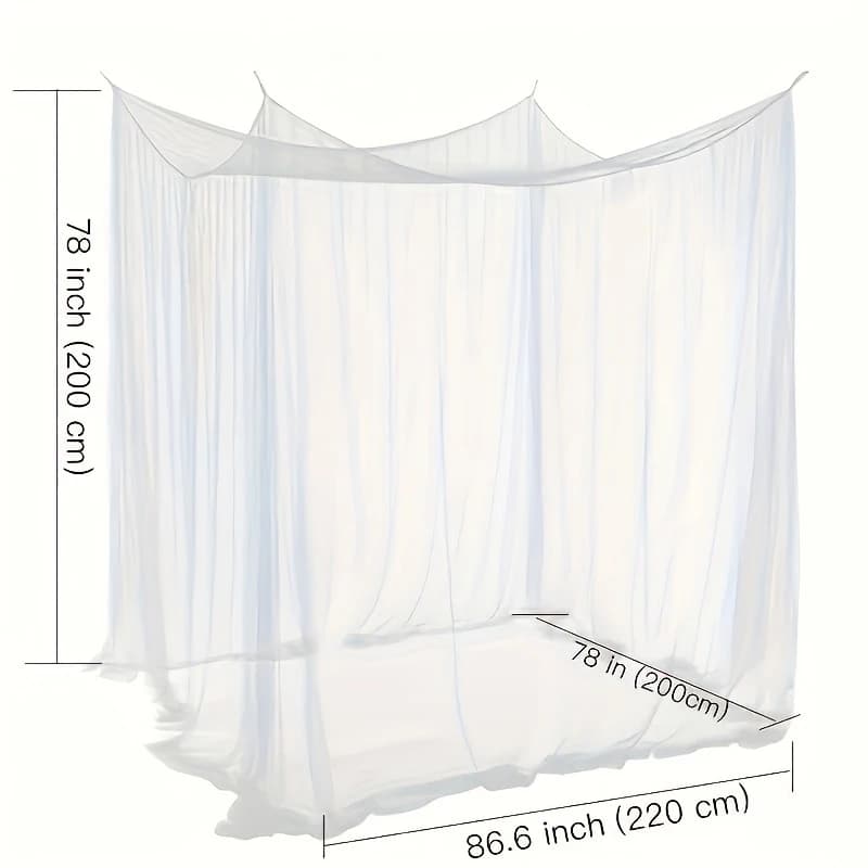 Grande moustiquaire blanche d'extérieur pour le camping - Anti-insectes, protectrice, respirante et