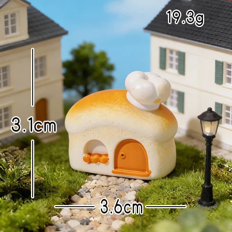 Lot de 1/9 mini maisons en résine pour jardin féerique, terrarium, maisons miniatures pour paysage d