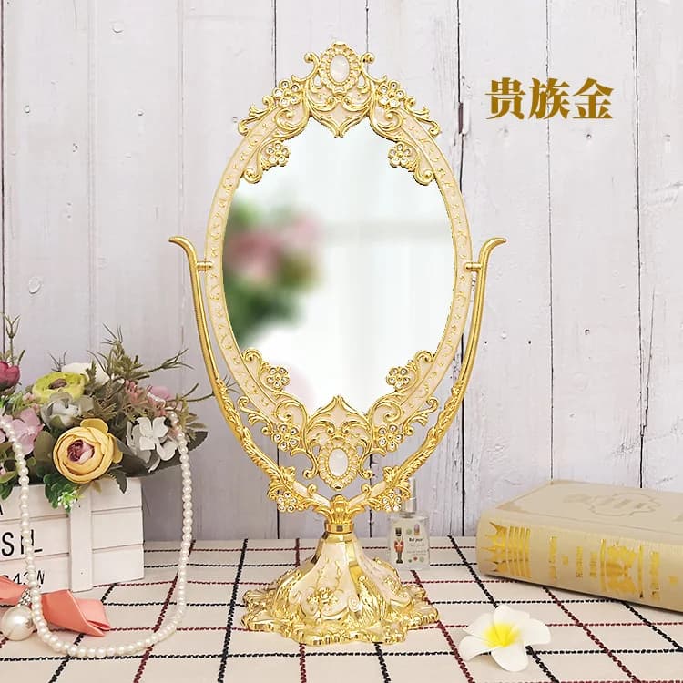 Vanité coiffeuse miroir Design créatif luxe mode filles debout minimaliste miroir intérieur Espelhos
