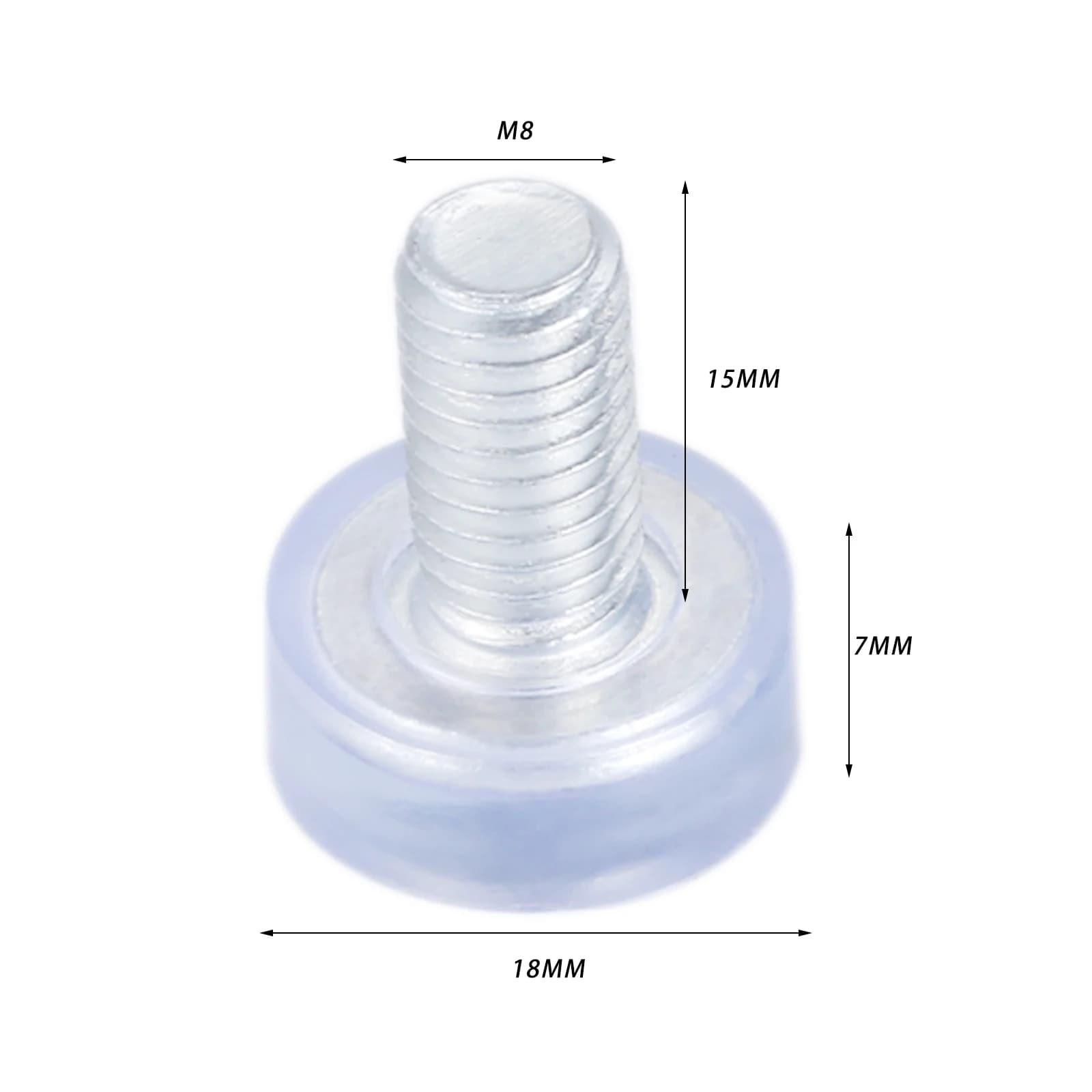 Pieds de nivellement coulissants pour meubles, filetage M6 M8, tampons de nivellement réglables, niv