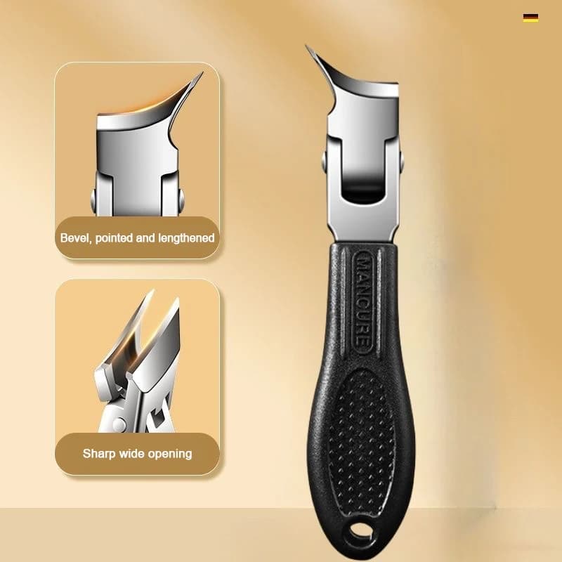 Anti-éclaboussures 60 ° Ensemble de coupe-ongles à bord incliné, professionnel, haut de gamme, bec