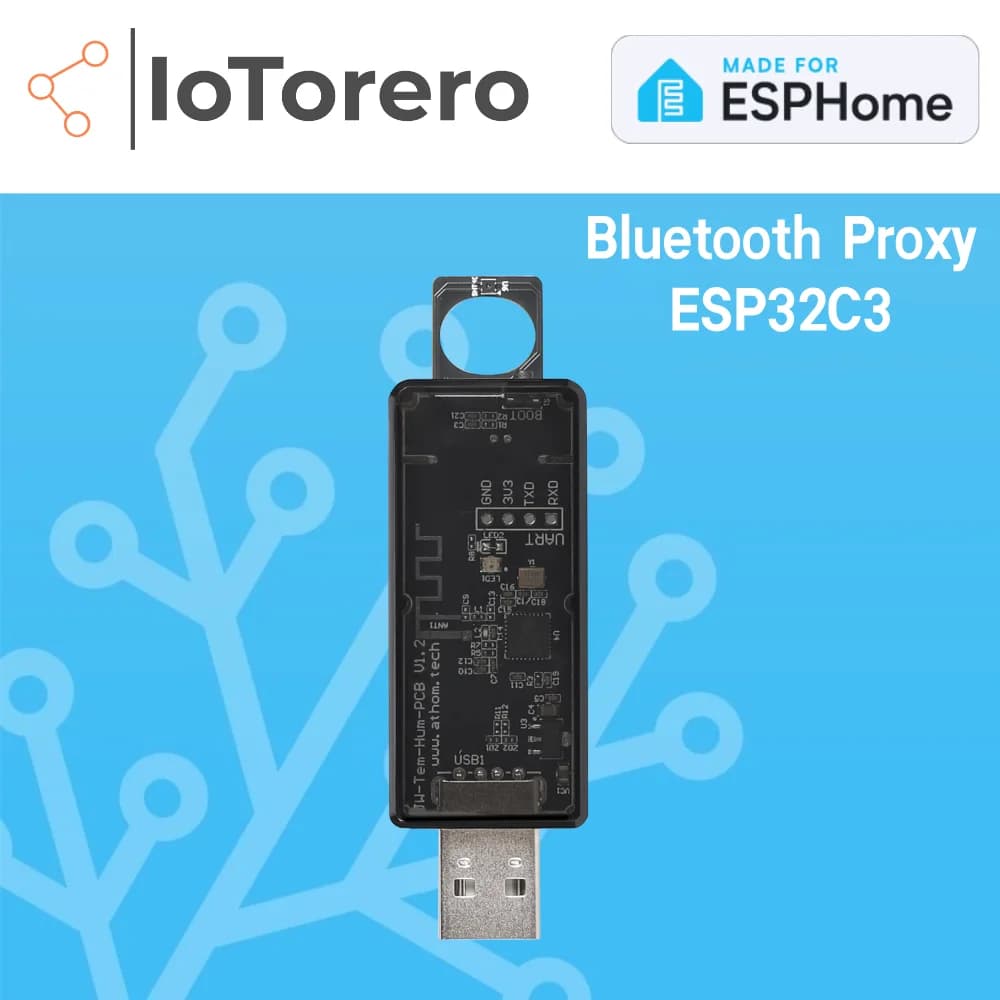 IoTorero fabriqué pour le capteur de température et d'humidité ESPHome ESP32C3 fonctionne avec l'ass