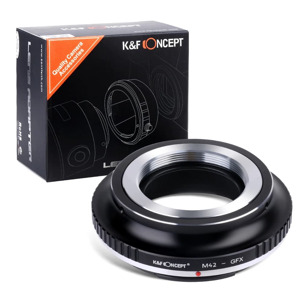 K & F-Adaptateur d'objectif Concept M42 vers GFX, monture à vis, appareil photo moyen format Fuji GF