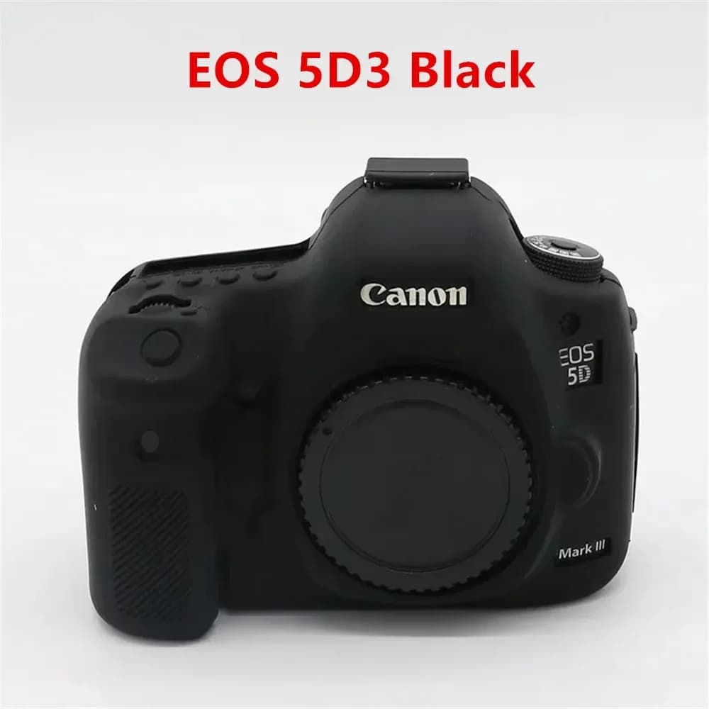 Coque en silicone finition mate pour Canon EOS 5D Mark III IV 5D2 5D3 5D4 6D Mark II 6D2 7D Mark II