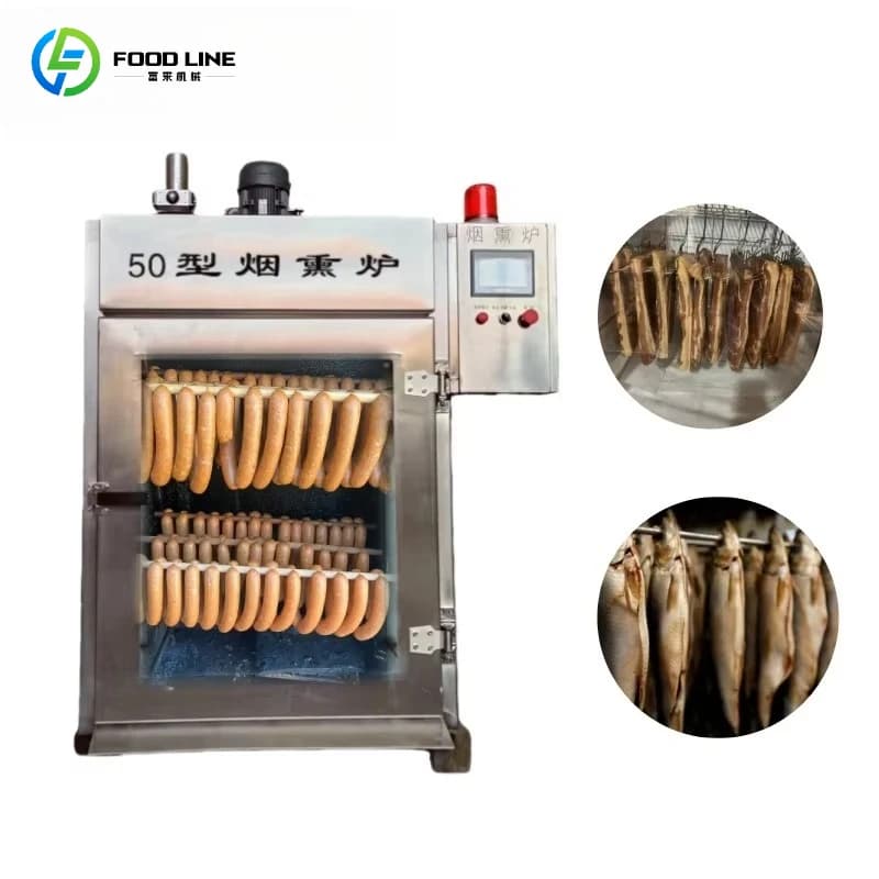 Machine à fumer multifonctionnelle professionnelle pour salami, poulet, poisson, viande et saucisses