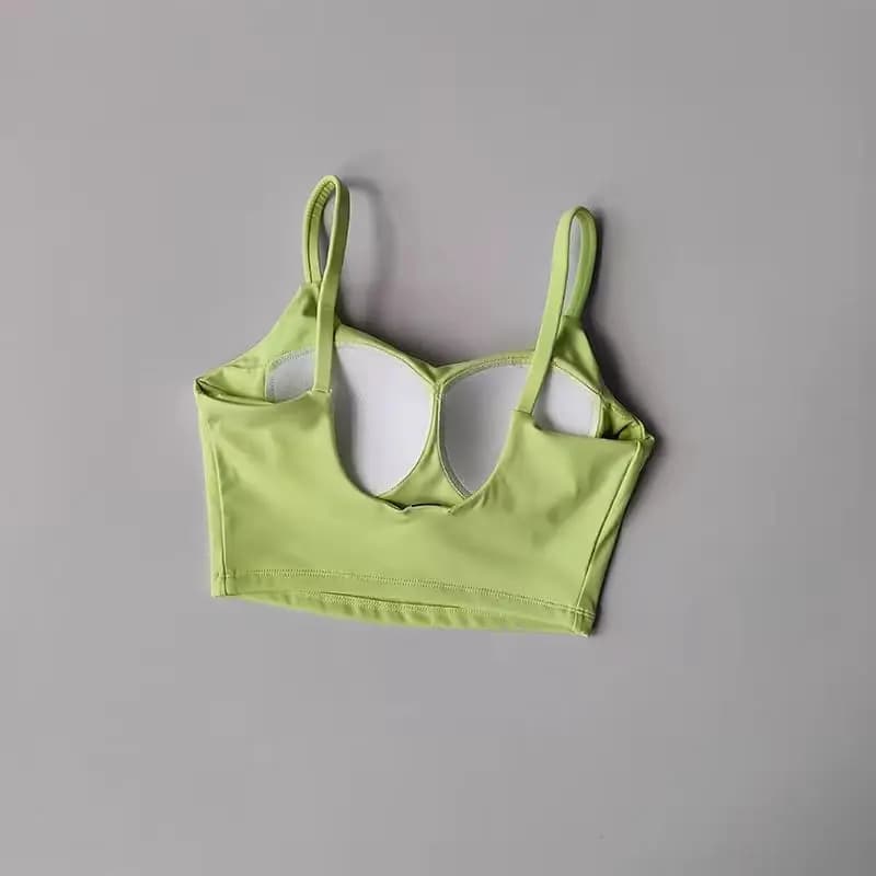 Femmes Sport soutien-gorge haut Push Up Fitness fixe avec coussinet Yoga soutien-gorge sous-vêtement