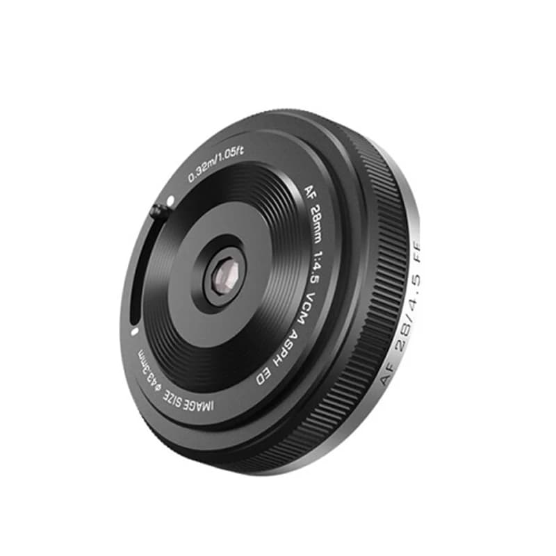 Objectif d'appareil photo Viltrox AF 28mm F4.5, objectif autofocus plein format pour appareils photo