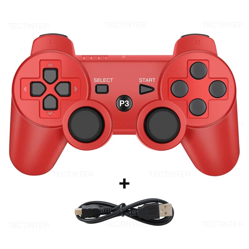 Manette sans fil Bluetooth pour console Sony PlayStation 3, compatible avec le contrôleur SIXAXIS de