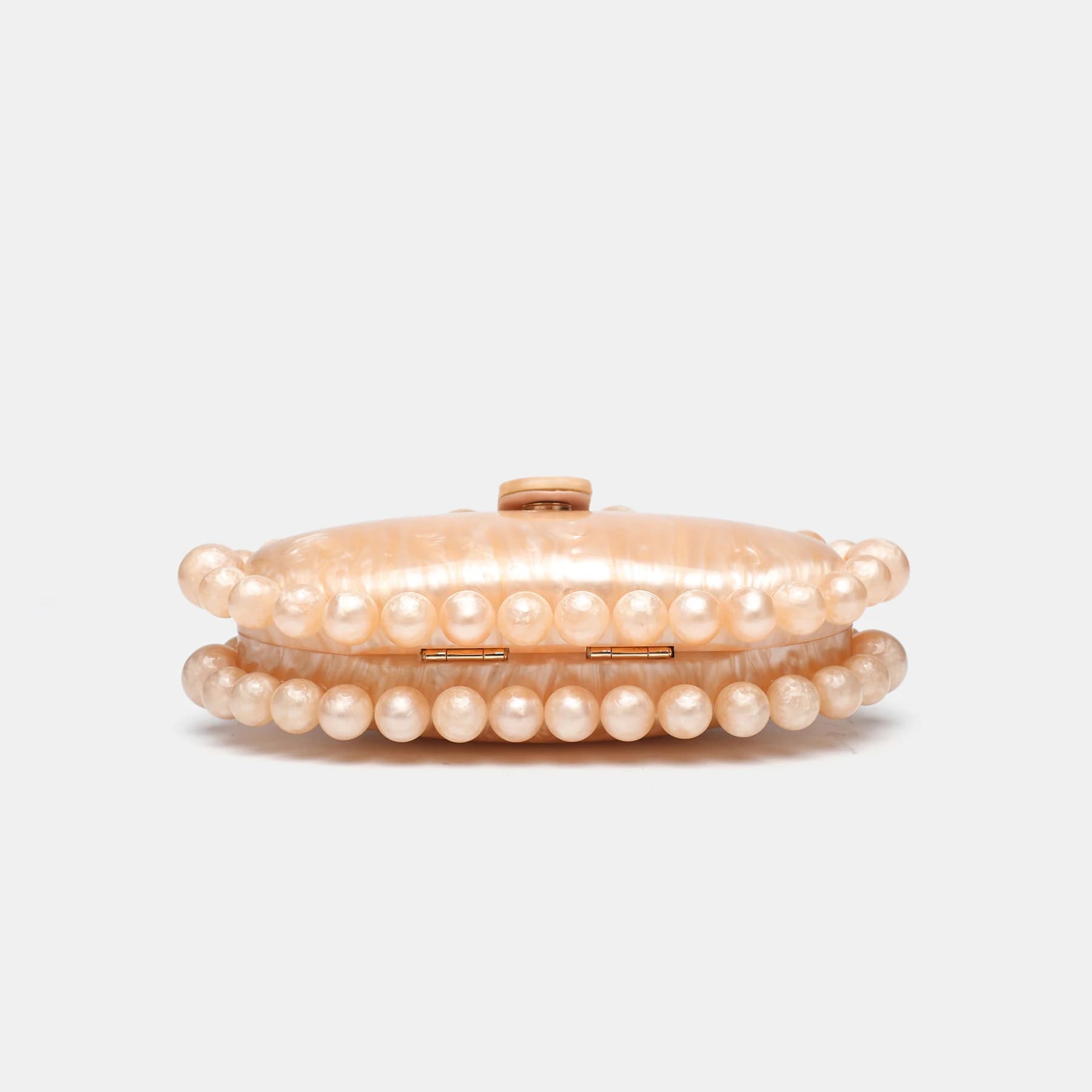 Sac de soirée de luxe 2025 avec chaîne perlée dorée, sac en acrylique en forme de gâteau pour femme,
