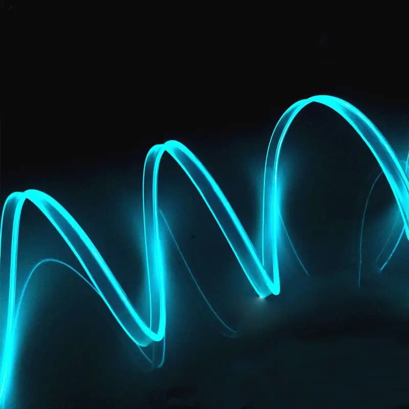 Bande Lumineuse LED Flexible de 5m, Tube de Lumière Froide EL avec USB, Lampe d'Ambiance de Décorati
