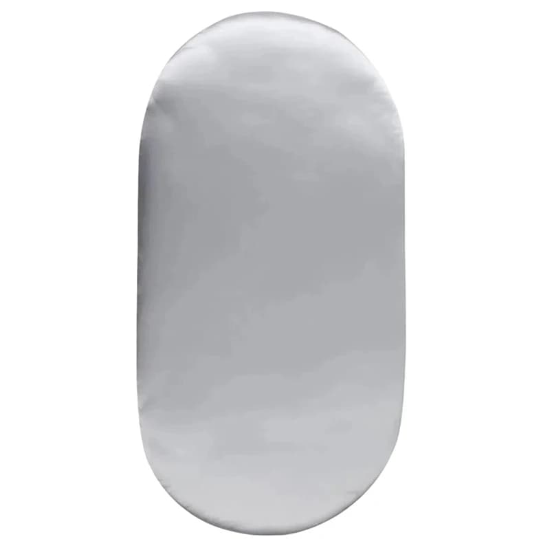Drap de berceau en Satin de soie Ultra douce, adapté au matelas ovale, protège les cheveux et la pea