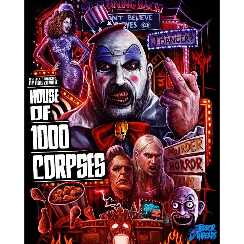 Affiche de Film d'horreur classique, maison de 1000 cadavres, peinture sur toile imprimée HD, images