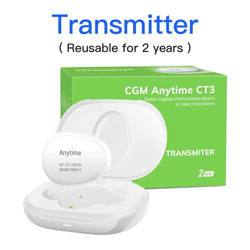 Moniteur de glycémie continu Yuwell CGM, test de glycémie en temps réel 24h/24, sans piqûres au doig