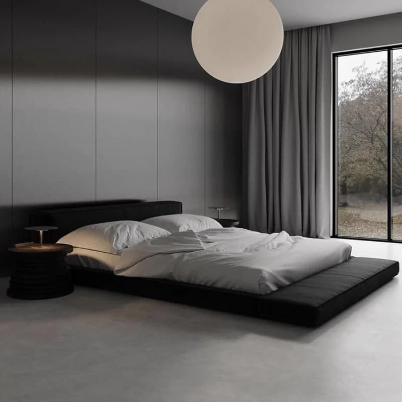 Reine lits rembourrés minimaliste moderne rembourrage lit Double français dormir Muebles Para dortoi