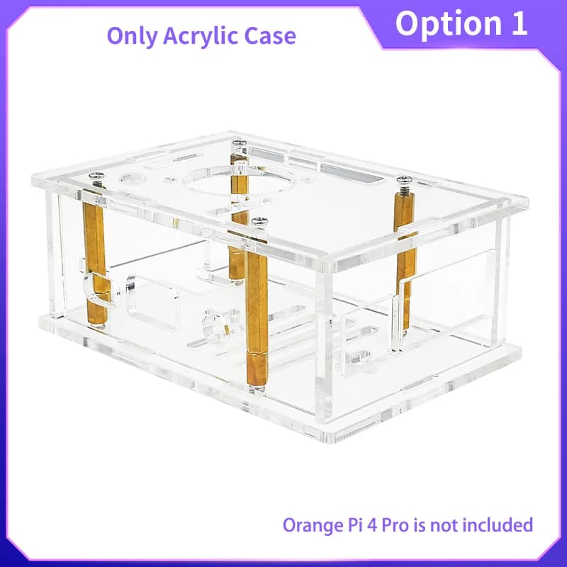 Boîtier en acrylique Orange Pi 4 Pro, boîte de protection, coque transparente pour Orange Pi 4 Pro,