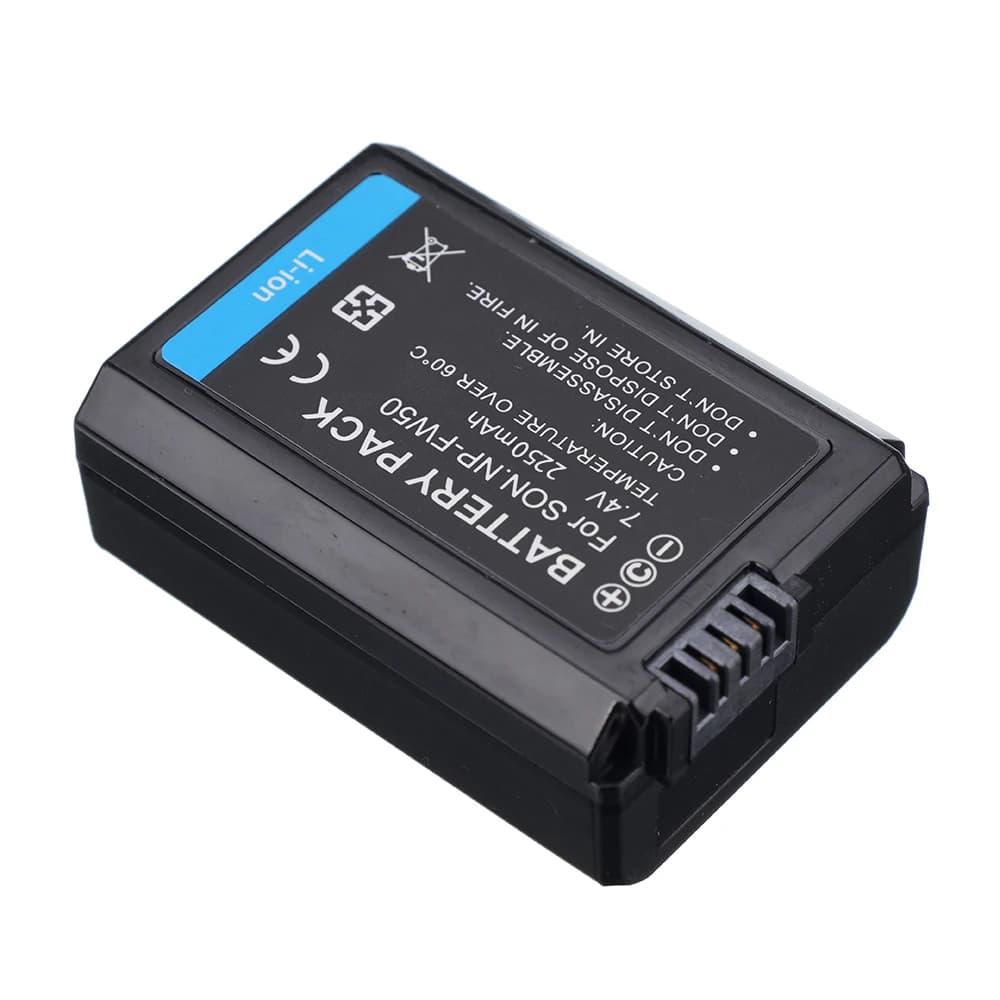 Batterie de caméra pour SONY np-fw50 NP FW50, pour Sony Alpha a6500 a6300 a6000 a5000 a3000 NEX-3 a7