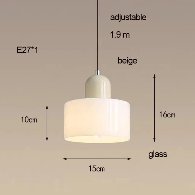 Lustre en verre nordique moderne pour chambre à coucher, lampe de chevet longue ligne, petit lustre