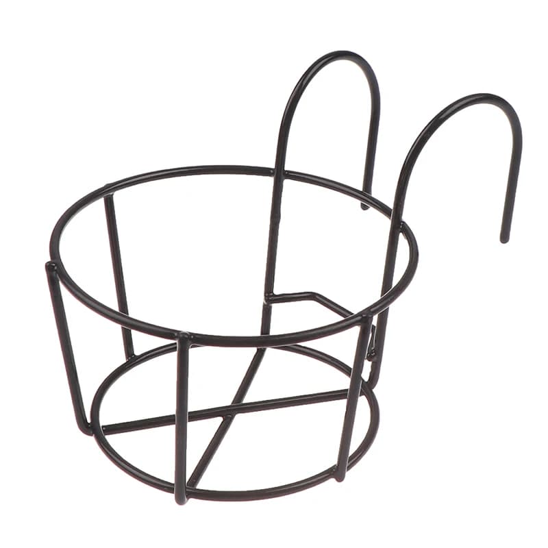 Supports en fer pour plantes suspendues de jardin, balcon rond pour pots de fleurs, garde-corps, clô