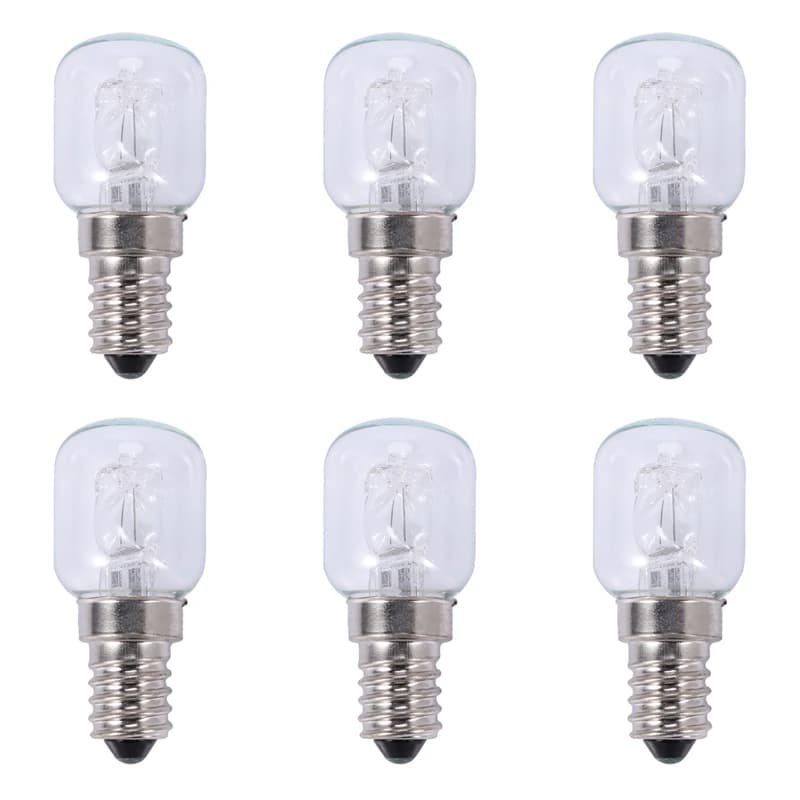 Nouveau 6X E14 ampoule haute température 500 degrés 25W halogène four à bulles ampoule E14 250V 25W