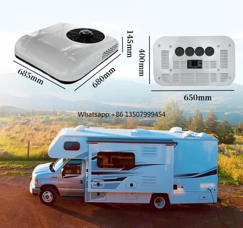 Climatisation électrique de toit pour camion 12V AC 24V, système de climatisation automobile pour vo